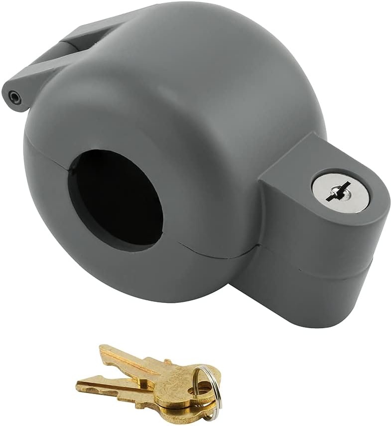 Prime-Line S 4180 Door Knob Lock-Out Device ? Prevents Turning of Door Knob and Access to Keyhole, Can be Used for Home Rentals, Evictions, Job Sites & More ? Keyed Alike, Diecast, Gray (Single Pack) ? ? ? ? ? - Image 4