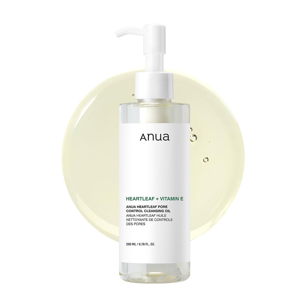 Anua Heartleaf Pore Control Cleansing Oil, Oil Cleanser for Face, Makeup Blackhead Remover, Korean Skin Care 6.76 fl oz(200ml) (original) ? ? ? ? ?