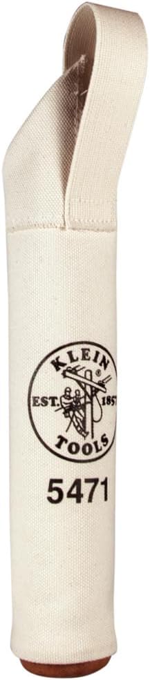 Klein Tools 5471 Canvas Bag, Electrode Bag with Hard Leather Bottom and Web Belt Loop, 2.5-Inch Diameter ? ? ? ? ?
