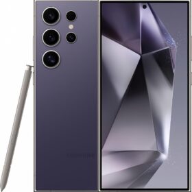 SAMSUNG Galaxy S24 Ultra 5G S9280 Physical Dual SIM 512GB 12GB RAM AI Smartphone, Factory Unlocked, Global Model, Long Battery Life - Titanium Violet                 