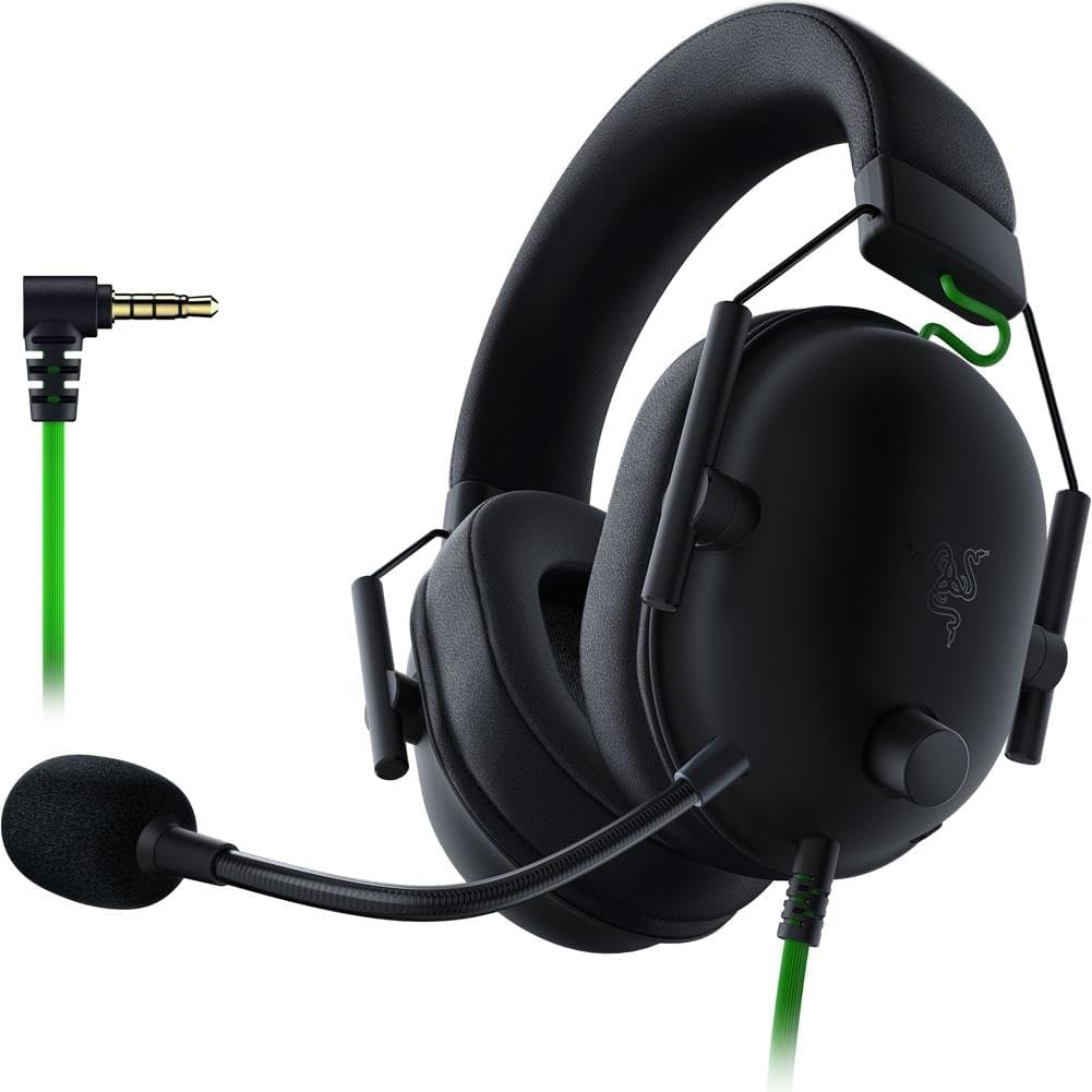 Razer BlackShark V2 X Gaming Headset: 7.1 Surround Sound - 50mm Drivers - Memory Foam Cushion - For PC, PS4, PS5, Switch - 3.5mm Audio Jack - Black ? ? ? ? ?
