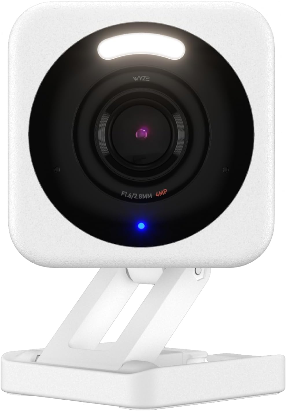 WYZE Cam v4, 2.5K HD WiFi Smart Home Security Camera, Indoor/Outdoor, Pet/Baby Monitor, Motion Activated Spotlight/Siren, Color Night Vision, 2-Way Audio, Works with Alexa & Google, Wired, White ? ? ? ? ?