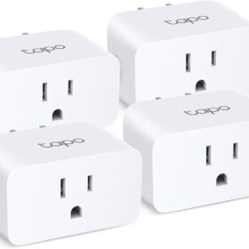 TP-Link Tapo Smart Plug Mini, Matter Compatible, Compatible with Alexa, Google Home & Samsung SmartThings, Energy Monitoring, 15A, UL Certified, 2.4G Wi-Fi Only, Tapo P110M(4-Pack)