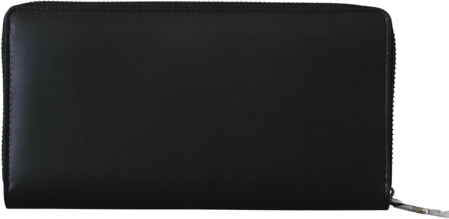 Dolce & Gabbana Black Zip Around Continental Clutch Exotic Leather Men's Wallet ? ? ? ? ? - Image 3