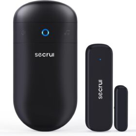 SECRUI Door Chime, Door Sensor Chime with Adjustable Volume, Easy Installation, 400ft Range, 52 Chimes, M508+D7 Door Open Chime for Business/Home When Entering, Black ?   ?  ?  ? ?