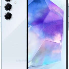 Samsung Galaxy A55 5G A556E 256GB Dual-SIM GSM Unlocked Android Smartphone (Latin Variant/US Compatible LTE) - Awesome Ice Blue                 