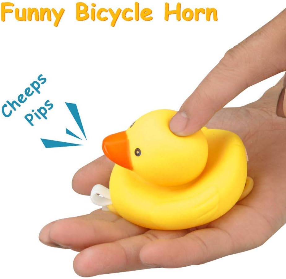 NEKRASH Duck Bike Bell, Rubber Duck Bicycle Accessories with LED Light, Cute Propeller Handlebar Bicycle Horns for Kids Toddler Children Adults Sport Outdoor ? ? ? ? ? - Image 4