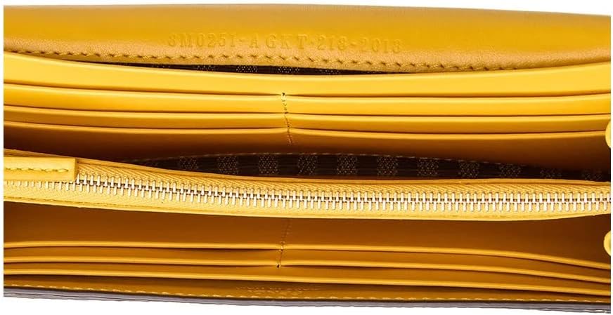 Fendi F is Fendi Yellow Leather Vertigo Print Long Wallet 8M0251 ? ? ? ? ? - Image 4