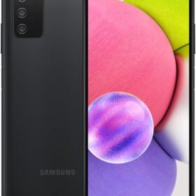 Samsung Galaxy A03s Cell Phone, AT&T GSM Unlocked Android Smartphone, 32GB, Long Lasting Battery, Expandable Storage, 3 Camera Lenses, Infinite Display - Black (Renewed) ?   ?   ?  ?   ?