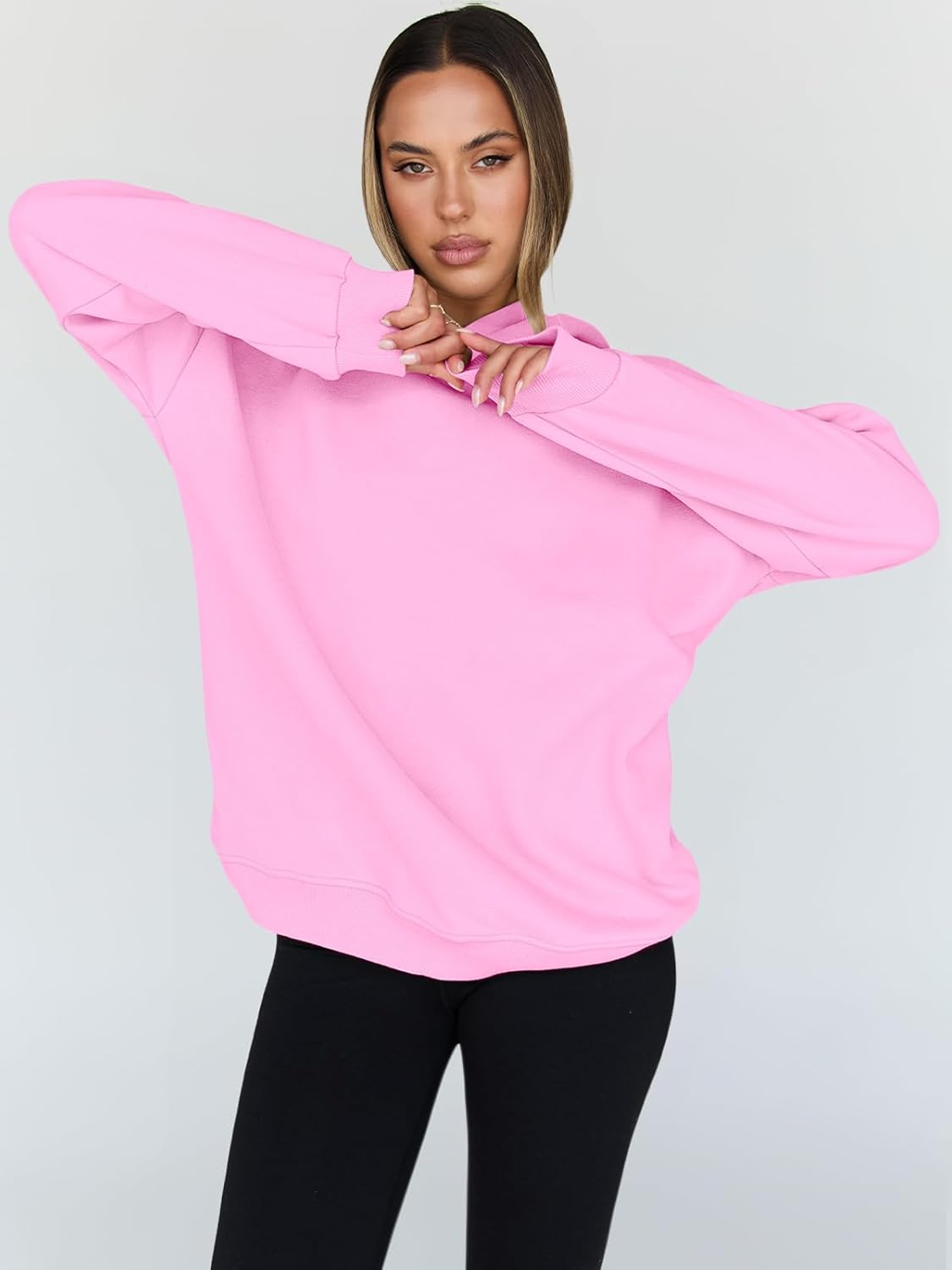 Trendy Queen Womens Oversized Hoodies Fleece Hooded Sweatshirts Casual Pullover Fall Winter Outfits Long Sleeve Tops 2025 ? ? ? ? ? - Image 2