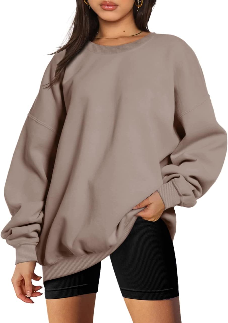 Trendy Queen Sweatshirts for Women Hoodies Oversized Crewneck Tops Sweaters Comfy Fall Winter Outfits Clothes 2024 Fashion ?
