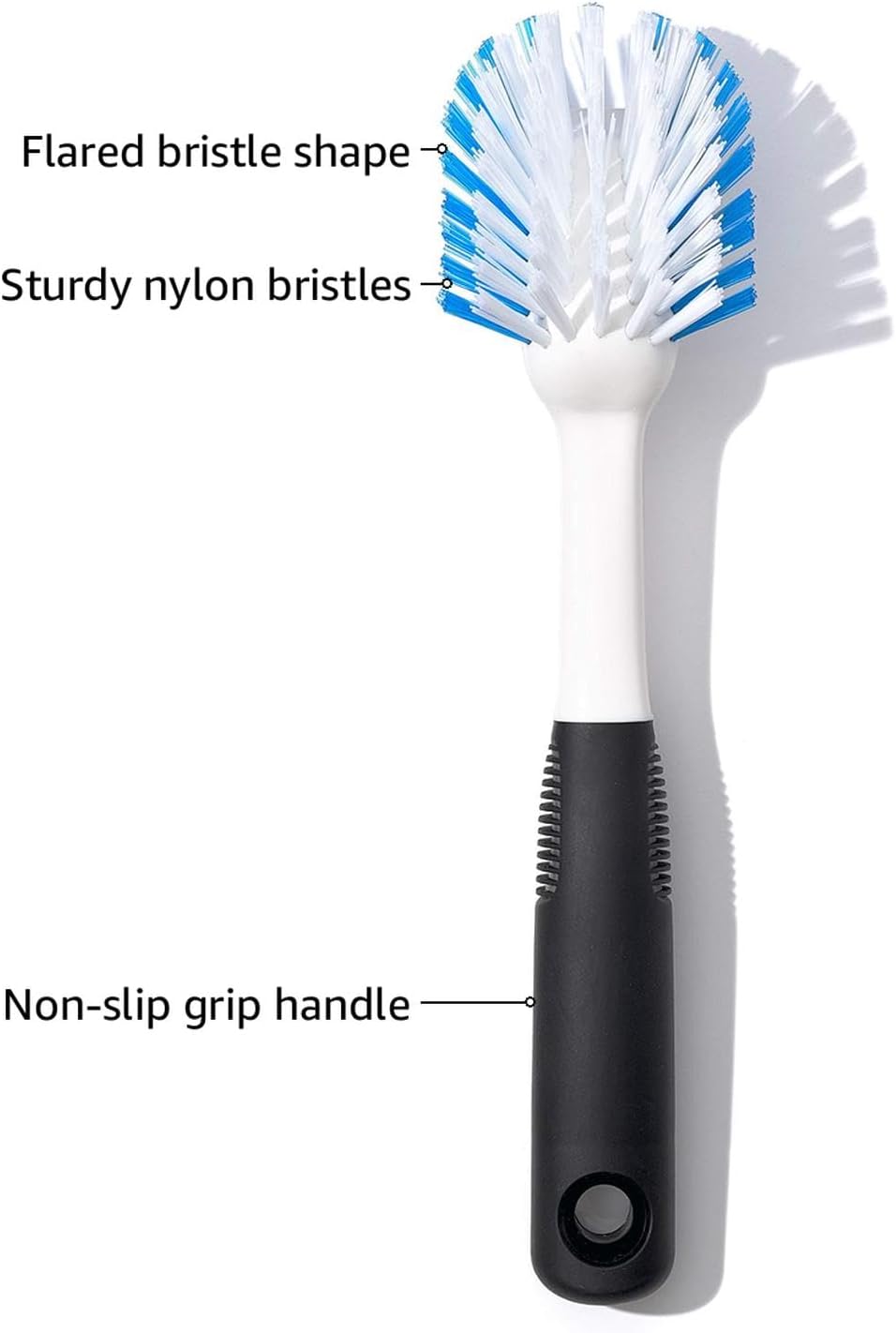 OXO Good Grips Dish Brush, White/Black, 1EA - Image 4