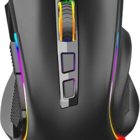 Redragon M602 RGB Wired Gaming Mouse RGB Spectrum Backlit Ergonomic Mouse Griffin Programmable with 8 Backlight Modes, Up to 7200 DPI for Windows PC Gamers (Black) ?   ?   ?  ?   ?