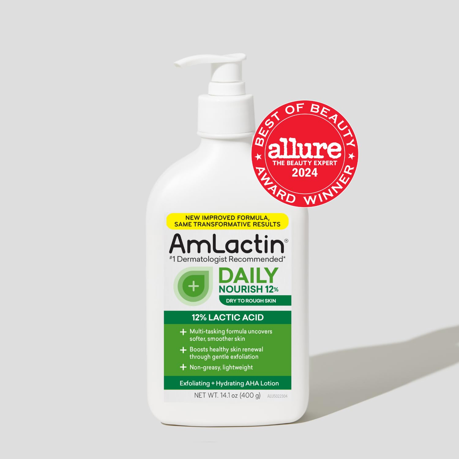 AmLactin Daily Nourish 12% - 14.1 oz Body Lotion with 12% Lactic Acid - Exfoliator and Moisturizer for Dry Skin (Packaging May Vary)? ? ? ? ? ? - Image 2