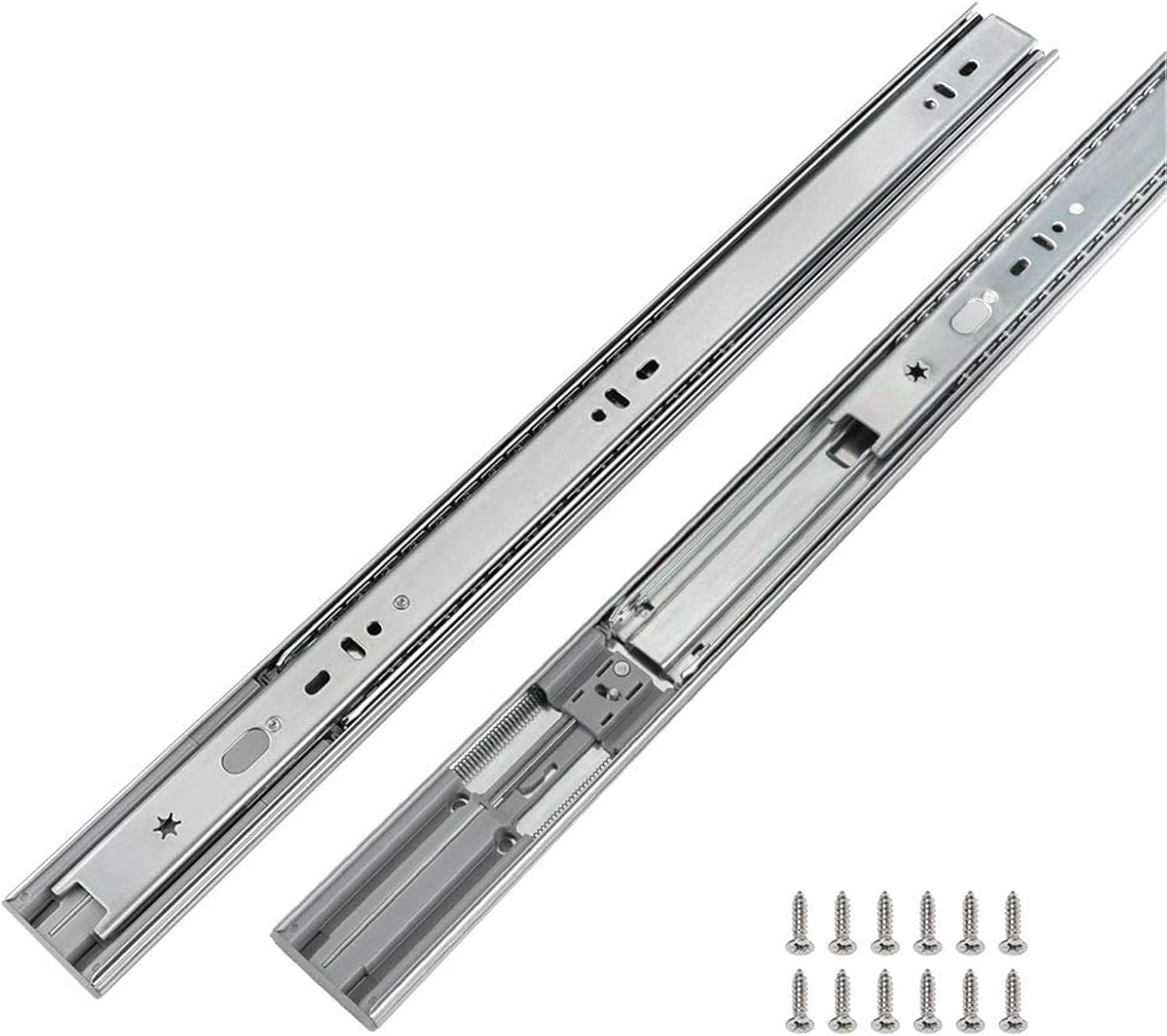 LONTAN 1 Pairs Soft-Close Drawer Slides 20 Inch Full Extension and Ball Bearing Cabinet Drawer Slides - SL4502S3-20 Heavy Duty Dresser Drawer Slides 100lb Capacity ? ? ? ? ?