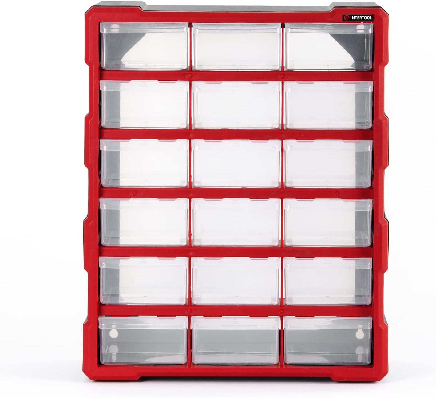 INTERTOOL Storage Organizer, 18 Removeable Compartment Drawers, Small Parts, Hardware, Tools, Lego Sorting, Arts and Beads, Garage Organization Toolbox Container, 18.5? x 15? x 6.5? BX08-4019 - Image 3