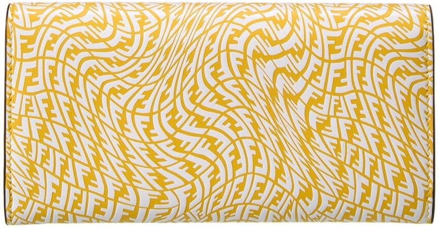 Fendi F is Fendi Yellow Leather Vertigo Print Long Wallet 8M0251 ? ? ? ? ? - Image 2