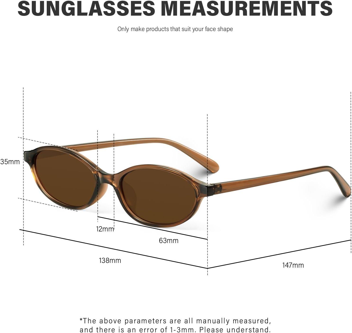 KUGUAOK Retro Oval Sunglasses for Women 90s Design Small Cat Eye Sun Glasses UV Protection Y2k Trendy Narrow Shades ? - Image 6