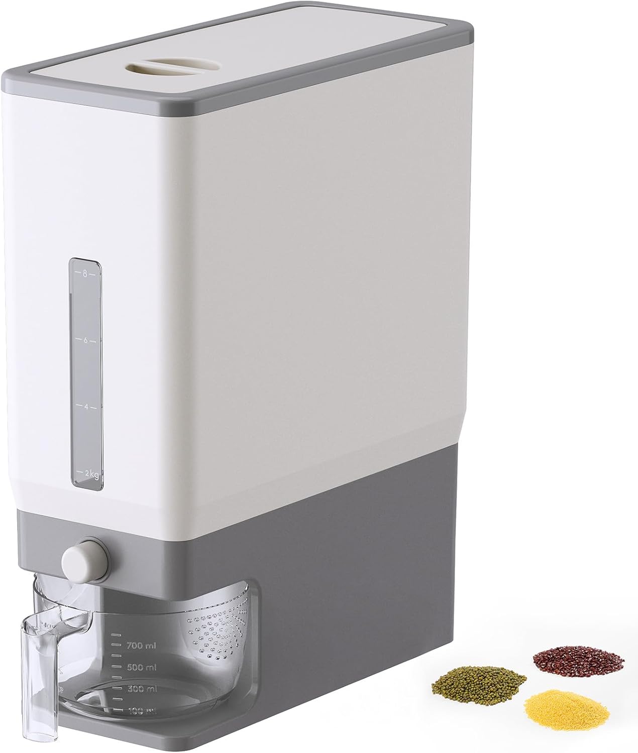 Lifewit Rice Dispenser 25 Lbs(11.3kg), Rice Storage Container Sealed Moisture Proof with Measuring Cup for Kitchen Pantry Household, BPA-Free ? ? ? ? ?