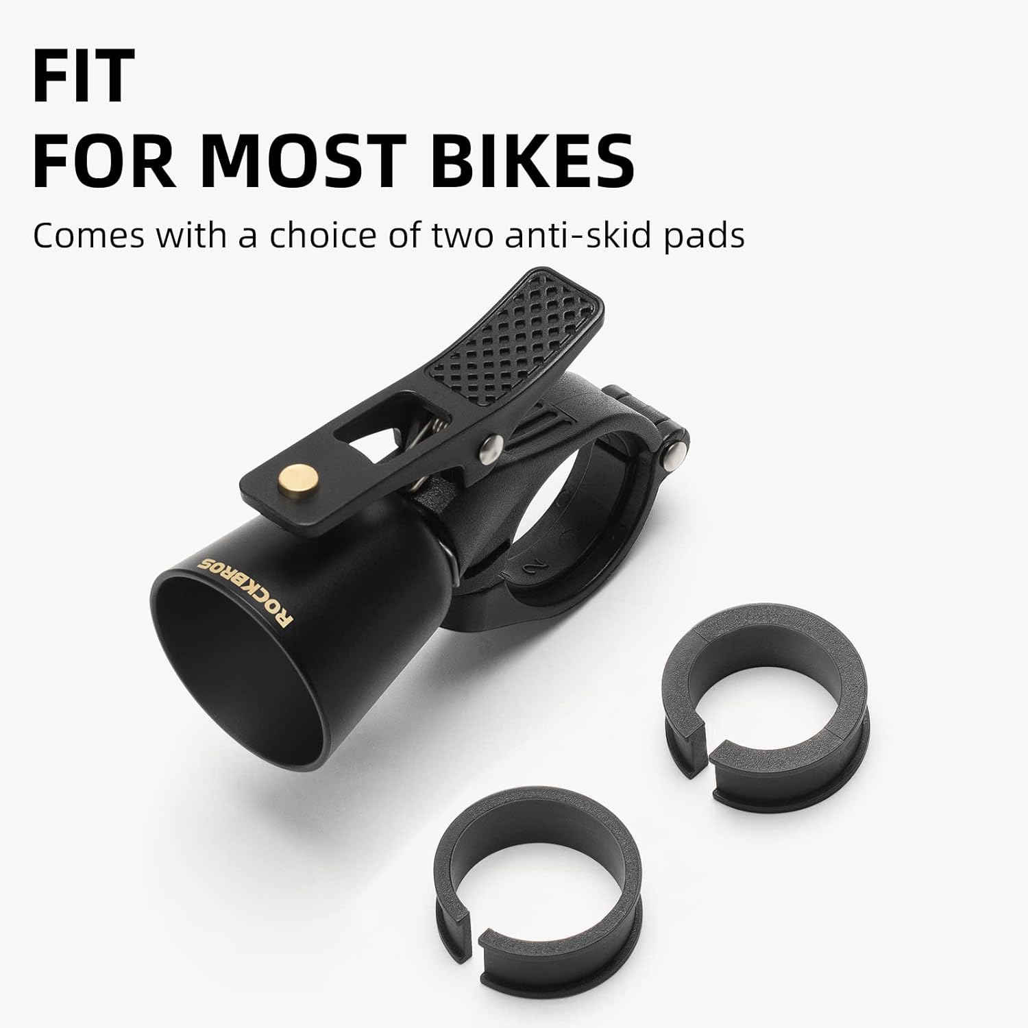 ROCKBROS Bike Bell Classic Bicycle Bell Mountain Bike Bells for Adults with Loud Sound and Fit for 0.87-1.25in/22.2-31.8mm Bicycle Handlebars ? ? ? ? ? - Image 3