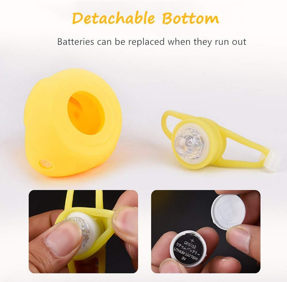 NEKRASH Duck Bike Bell, Rubber Duck Bicycle Accessories with LED Light, Cute Propeller Handlebar Bicycle Horns for Kids Toddler Children Adults Sport Outdoor ? ? ? ? ? - Image 5