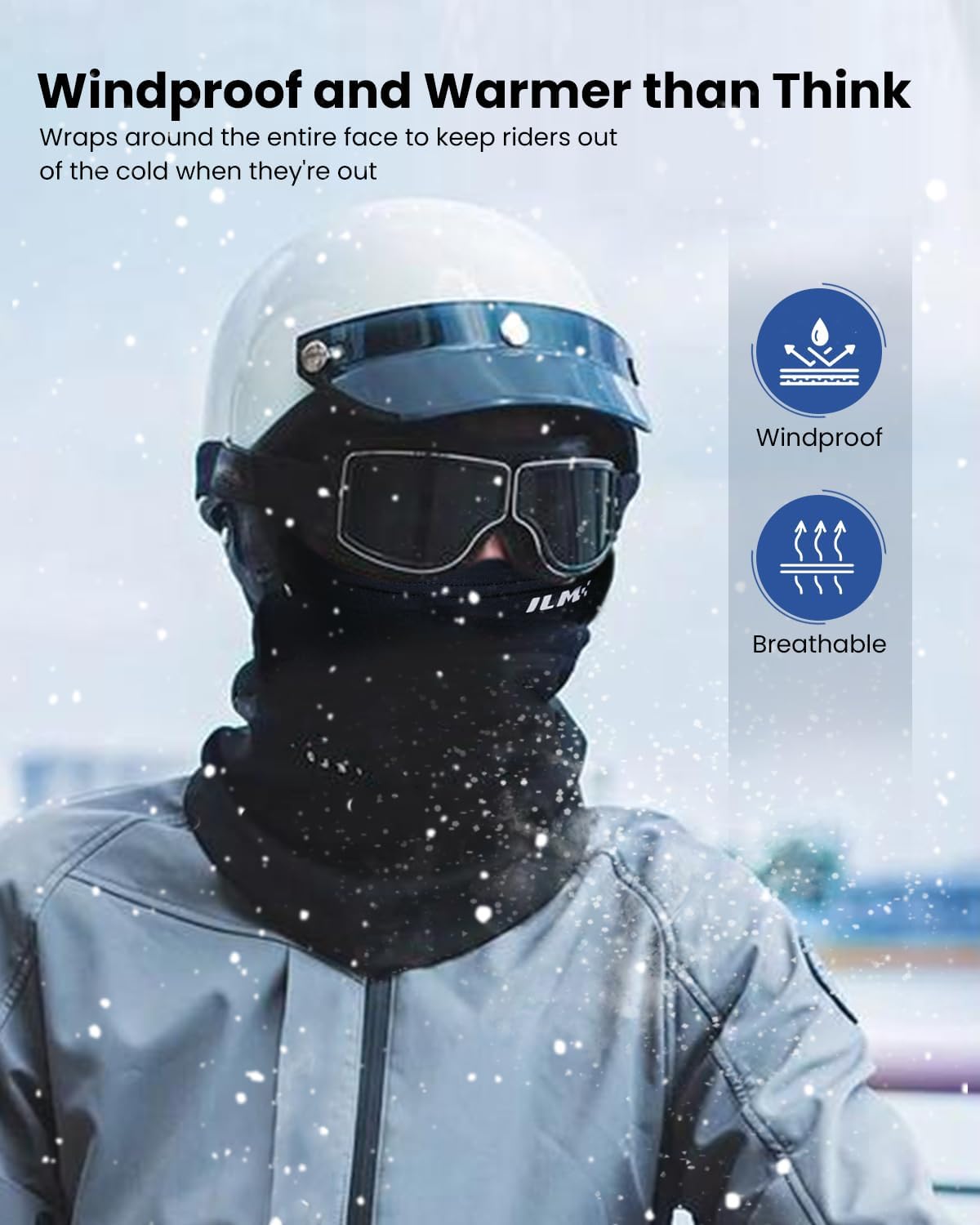 ILM Motorcycle Balaclava Face Mask for Ski Model FM01 ? ? ? ? ? - Image 2