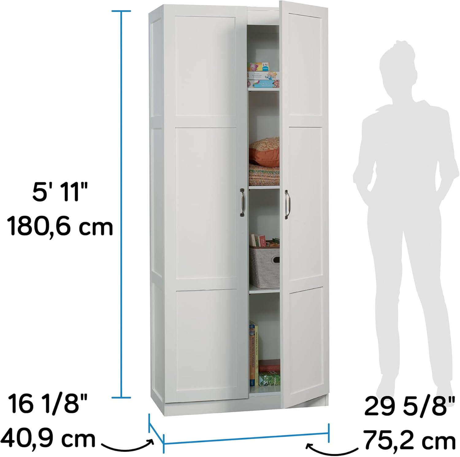 Sauder Select Storage Cabinet/ Pantry cabinets, White finish ? ? ? ? ? - Image 3