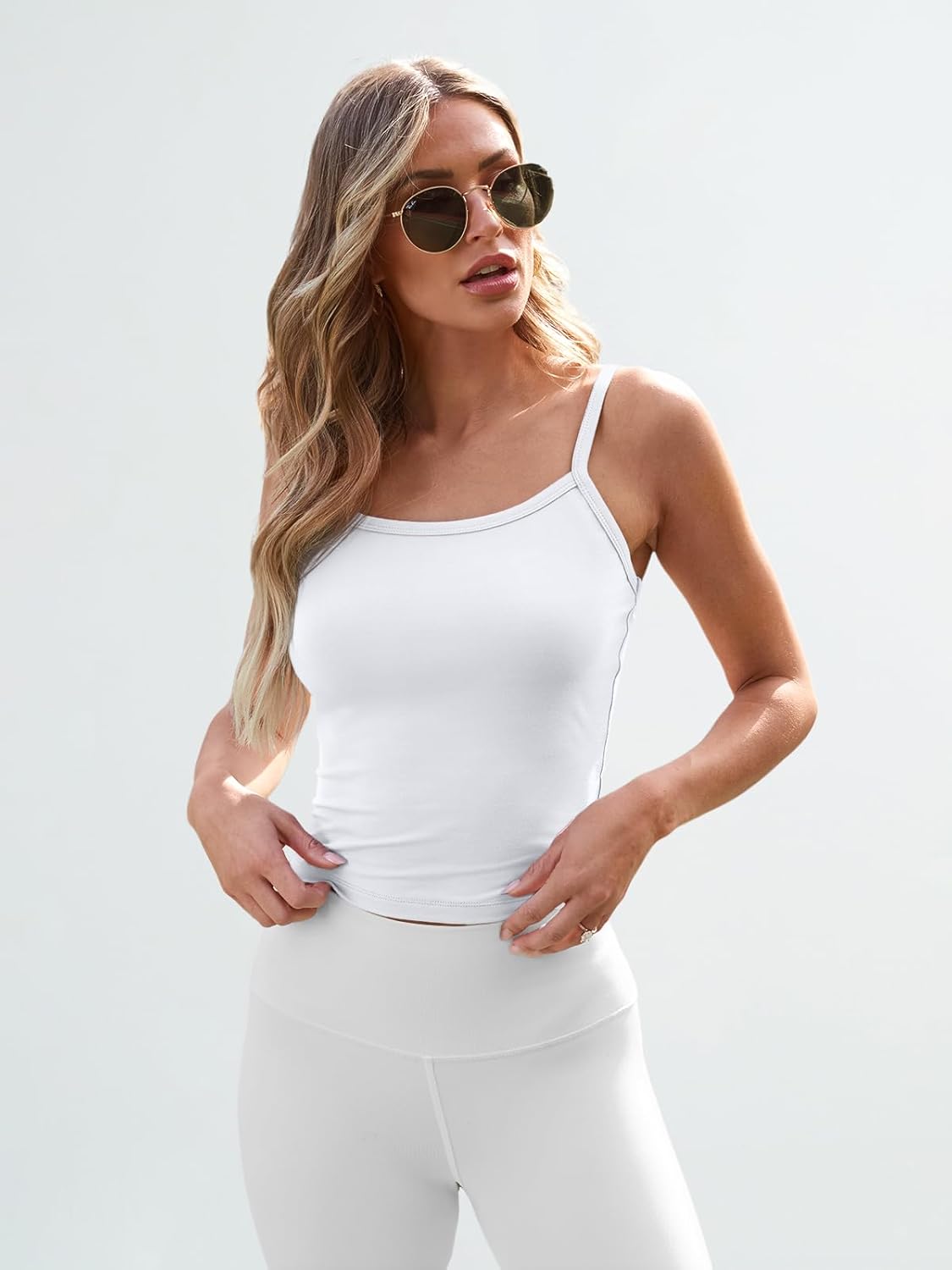 Trendy Queen Womens Spaghetti Strap Tank Tops Adjustable Cute Camisole Going Out Crop Tops Summer Clothes ? - Image 2