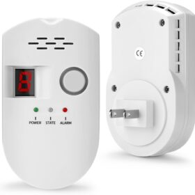 Natural Gas Leak Detector, Plug-in Propane Natural Gas Detector for Home Kitchen RV, Combustible & Explosive Gas Alarm for LPG, LNG, Methane ?   ?   ?  ?   ?