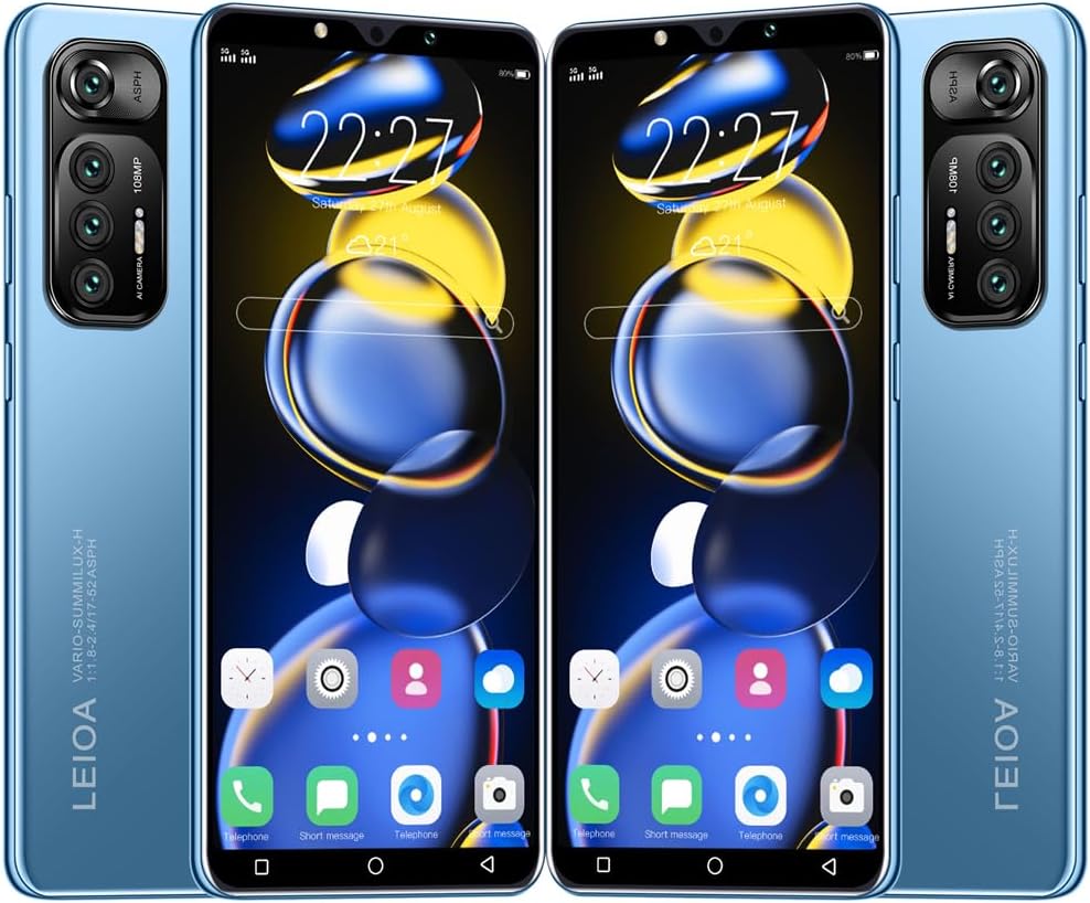 5.0 Inch HD Display, Dual SIM 3G/2G Cheap Mobile Phone, 16GB ROM?Expandable up to 128GB?, Android 9.0, WiFi/Bluetooth/Face Unlocked Phone (Blue) - Image 2