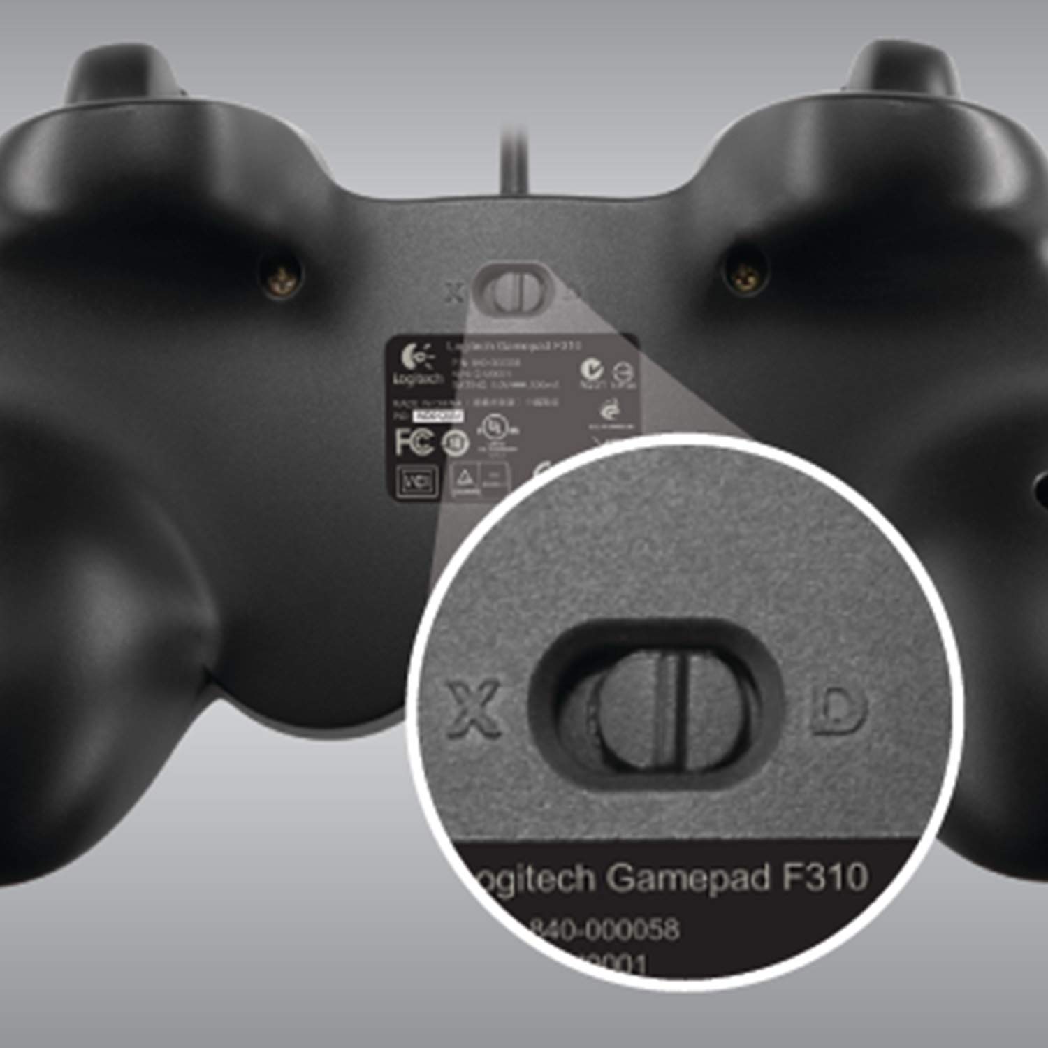 Logitech G F310 Wired Gamepad Controller Console Like Layout 4 Switch D-Pad PC - Blue/Black ? ? ? ? ? - Image 3