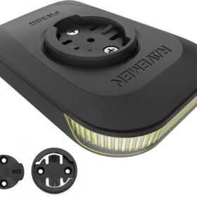 RAVEMEN FR300 Compatible with Garmin/Wahoo Bike Computer, 300 Lumen Warning Flashing 6 Modes Cycling Computer Accessories with Auto On Off, USB C Rechargeable for Road Bike (Patent Protected) ?   ?   ?  ?   ?