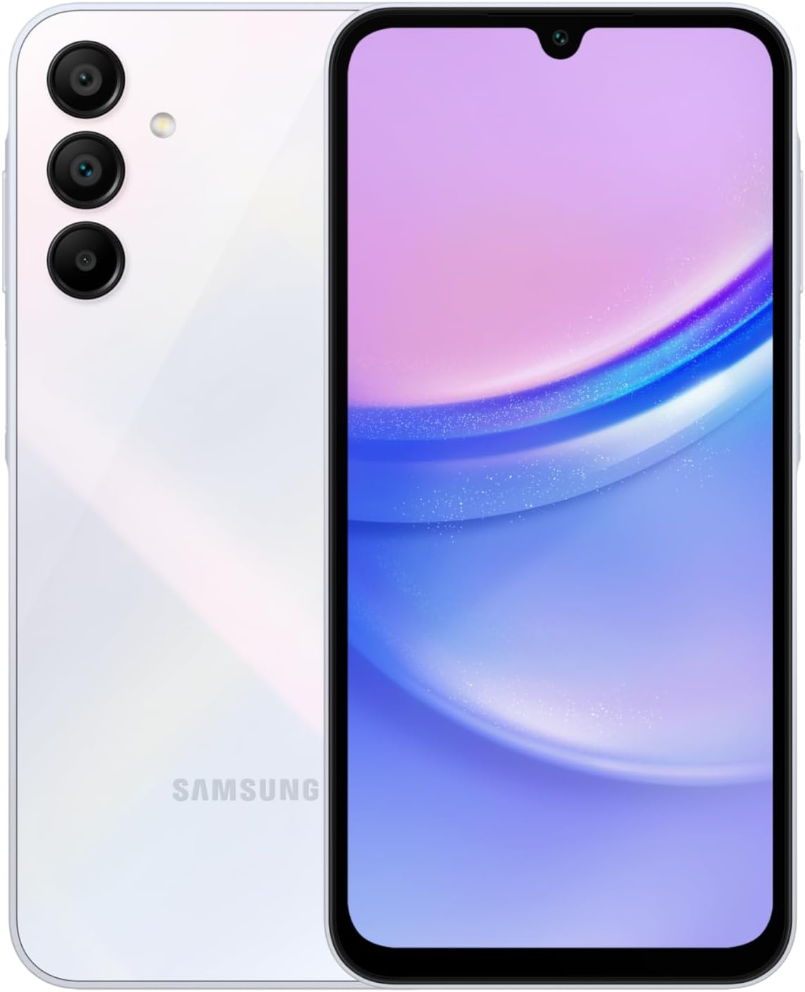 Samsung Galaxy A15 (SM-155M/DSN), 128GB 6GB RAM, Dual SIM, Factory Unlocked GSM, International Version (Ring Grip Case Bundle) (Light Blue) ? ? ? ? ?