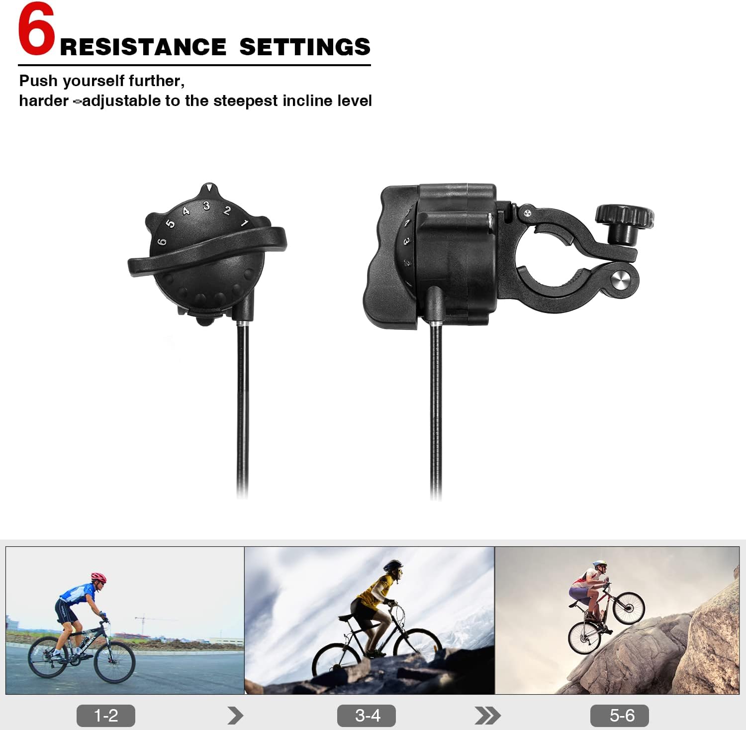 Sportneer Bike Trainer - Magnetic Stationary Bike Stand for 26-28 - Image 3
