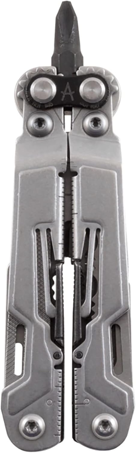 SOG PowerPint Mini Compact Stainless Steel Multi-Tool |18 Lightweight Specialty Tools & SOG Multitool Pliers Pocket Knife, Stone Wash - Image 5