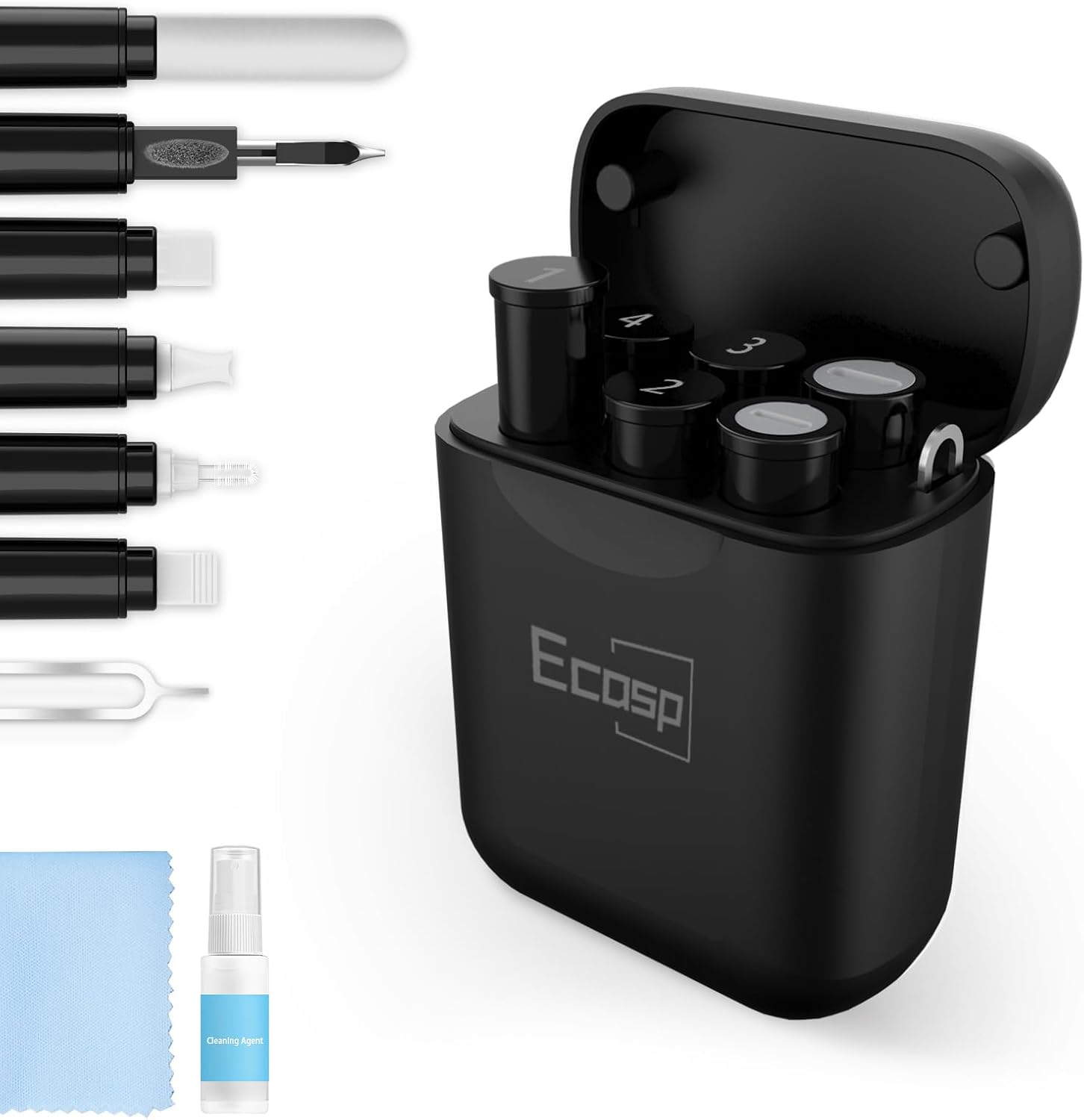 Cleaner Kit for AirPod, Multi-Tool iPhone Cleaning Kit, Cell Phone Cleaning Repair & Recovery iPhone and iPad (Type C) Charging Port, Lightning Cables, and Connectors, Easy to Store and Carry Design ? ? ? ? ?