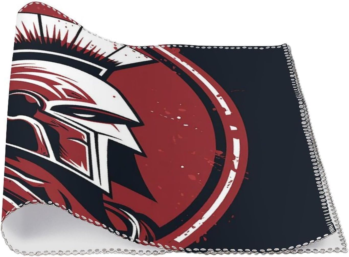 Place Mat Red Spartan Helmet Placemats Set of 6 Non-Slip Table Mats Heat Resistant Place Mats Washable Placemat for Kitchen Anti Slip Dining Table Place Mats ? ? ? ? ? - Image 3