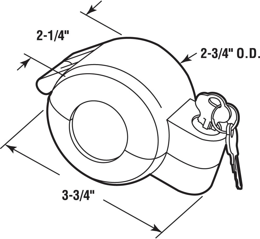 Prime-Line S 4180 Door Knob Lock-Out Device ? Prevents Turning of Door Knob and Access to Keyhole, Can be Used for Home Rentals, Evictions, Job Sites & More ? Keyed Alike, Diecast, Gray (Single Pack) ? ? ? ? ? - Image 5