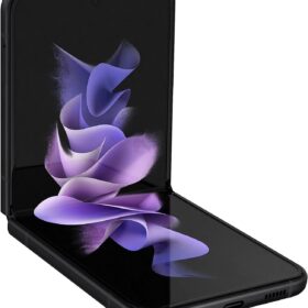 SAMSUNG Galaxy Z Flip 3 5G, US Version, 128GB, Phantom Black - Unlocked (Renewed)                 