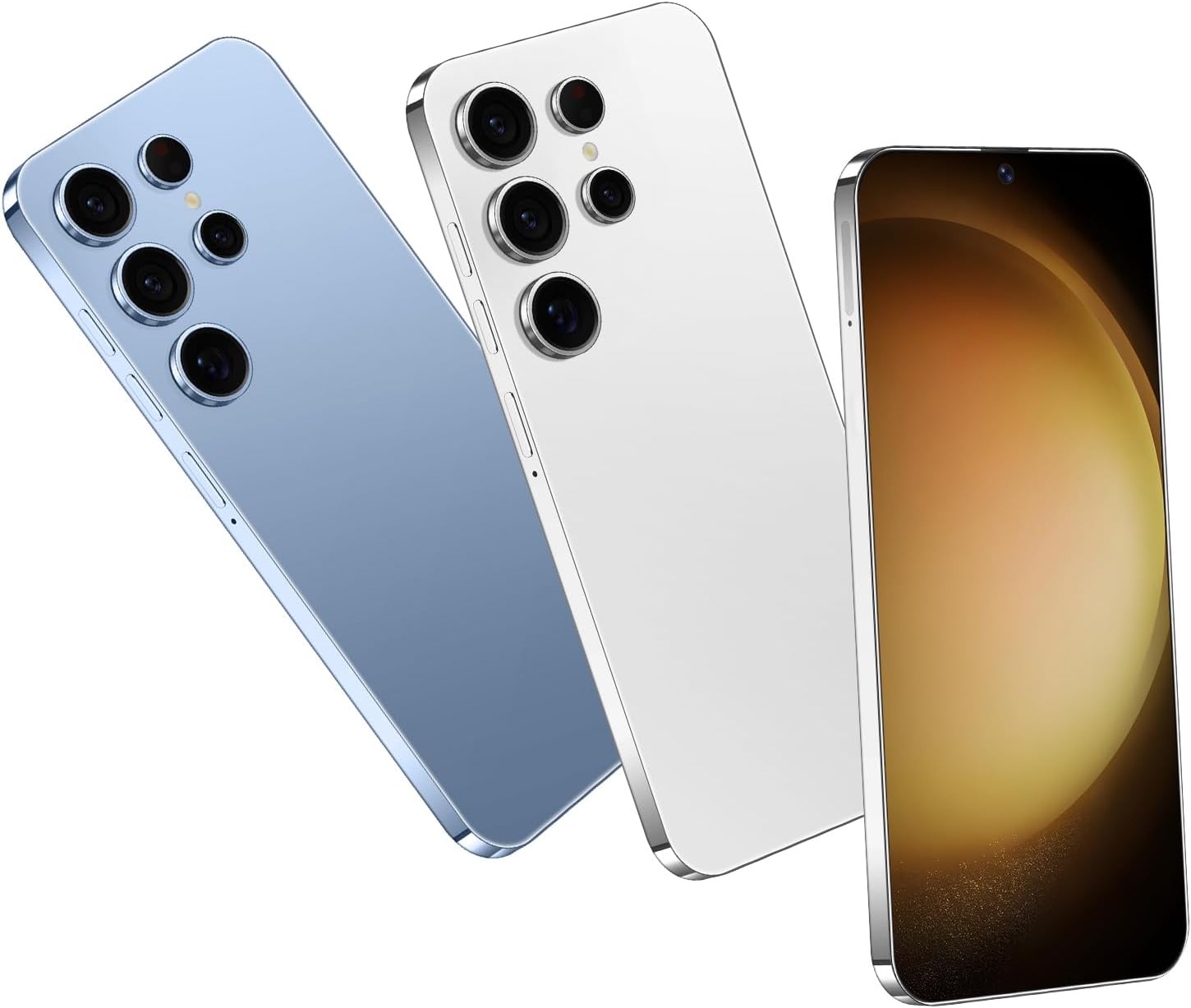 Unlocked Android Phone S23 Ultra Cellphone Android 13 Smart Mobile Phone 8-core 8GB+256GB Cell Phone 6.8 inch HD Screen Mobile Phone 108MP+48MP Camera 6800 mAh Battery 4G Dual SIM (White) - Image 6