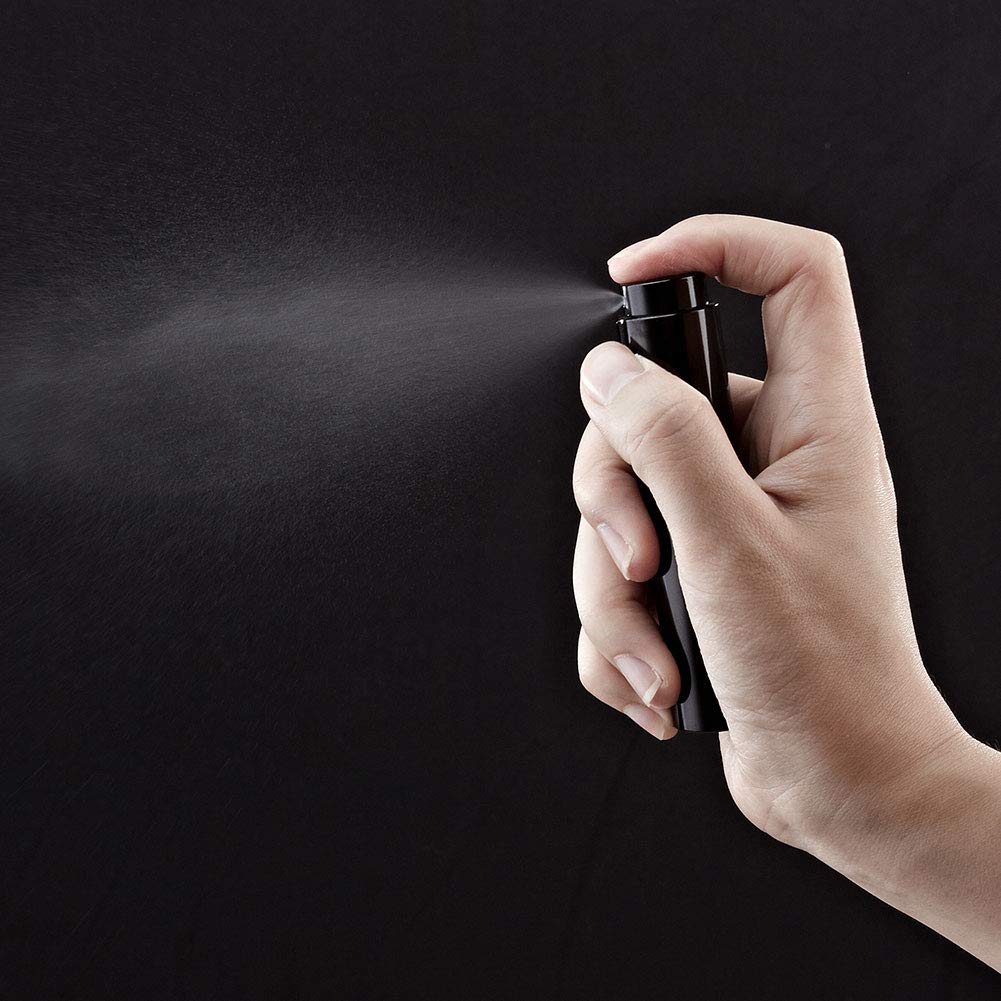 LISAPACK 8ML Atomizer Perfume Spray Bottle for Travel (3 PCS) Empty Cologne Dispenser, Portable Sprayer (Black) ? ? ? ? ? - Image 2