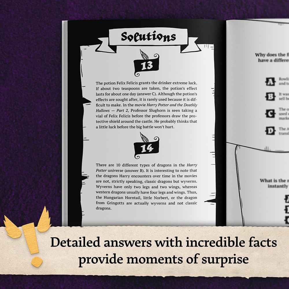 The Magical Quiz for Potter Fans: The Unofficial Trivia Game: Exciting Questions & Amazing Answers about the Most Famous Wizard (Awesome Facts) ? ? ? ? ? - Image 6