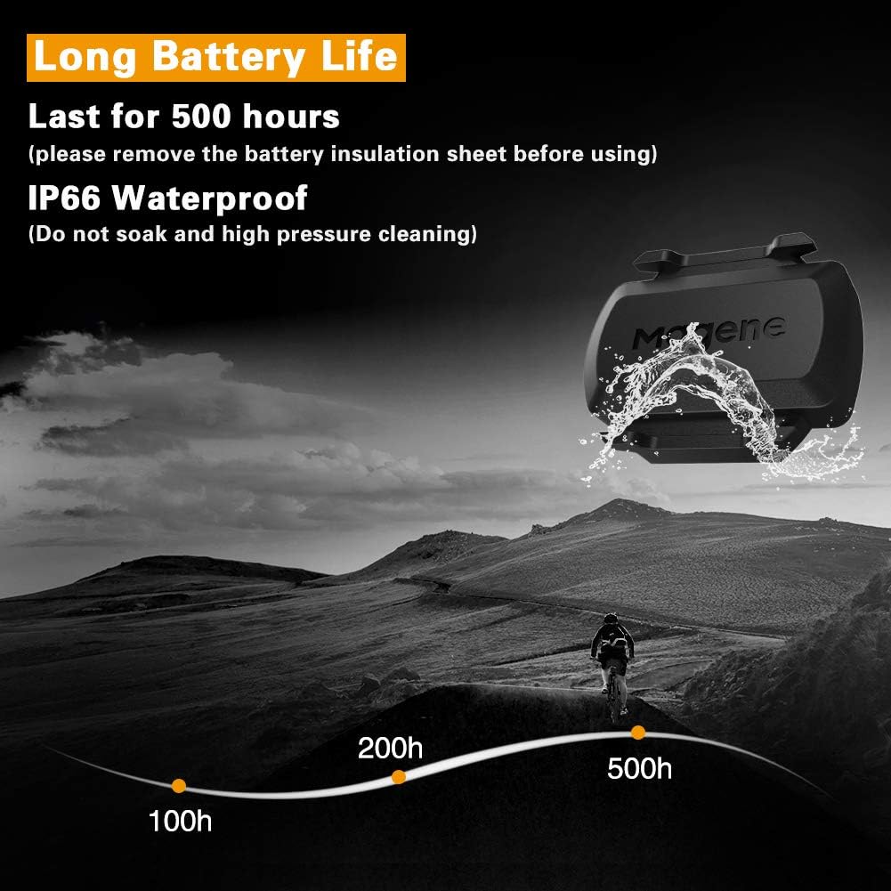 Magene Outdoor/Indoor Speed/Cadence Sensor for Cycling, Wireless Bluetooth/Ant+ Bike Computer RPM Sensor for Road Bike or Spinning Bike and Trainers Compatible with Onelap, Wahoo Fitness, Zwift, Strava ? ? ? ? ? - Image 2