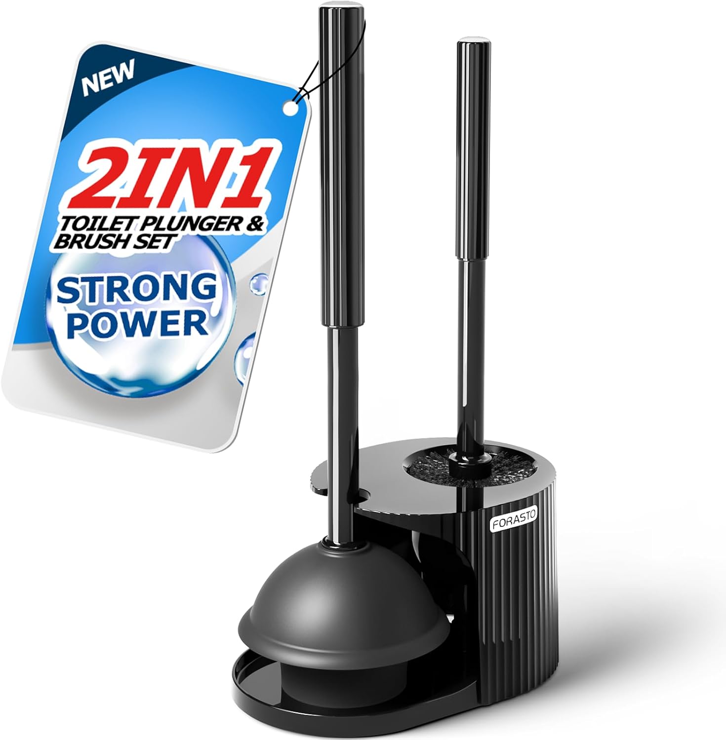 2 in 1 Toilet Plunger and Brush Set?Extended Handle Plunger?Toilet Bowl Brush Plunger Set,Bathroom Cleaning Tools ?Toilet Brush Plunger Combo?Cleaning Brush?Bathroom Cleaning Supplies ? ? ? ? ?