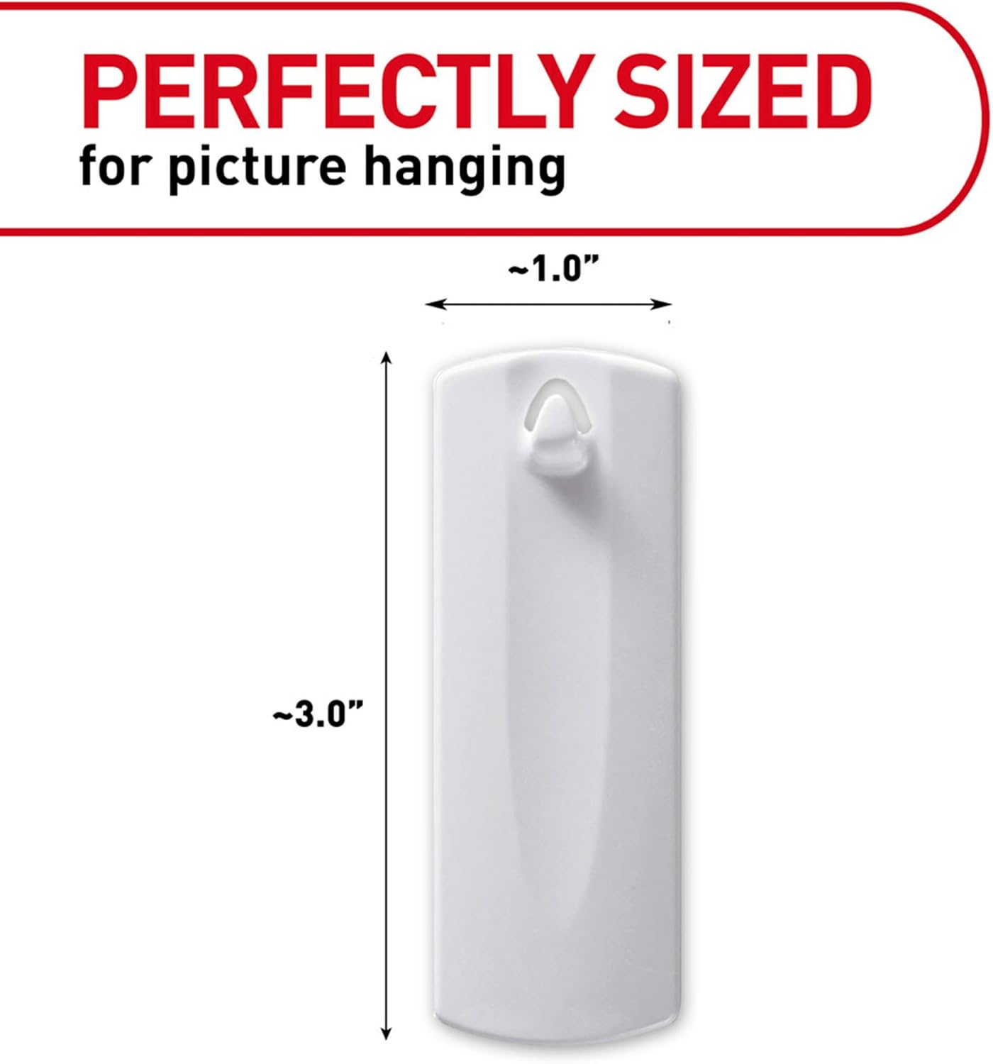 Command Sawtooth Picture Hangers, Damage Free Hanging Frame Hangers, No Tools Wall Hooks for Hanging Sawtooth Frames in Living Spaces, 4 White Picture Frame Hangers and 8 Command Strips ? ? ? ? ? - Image 2