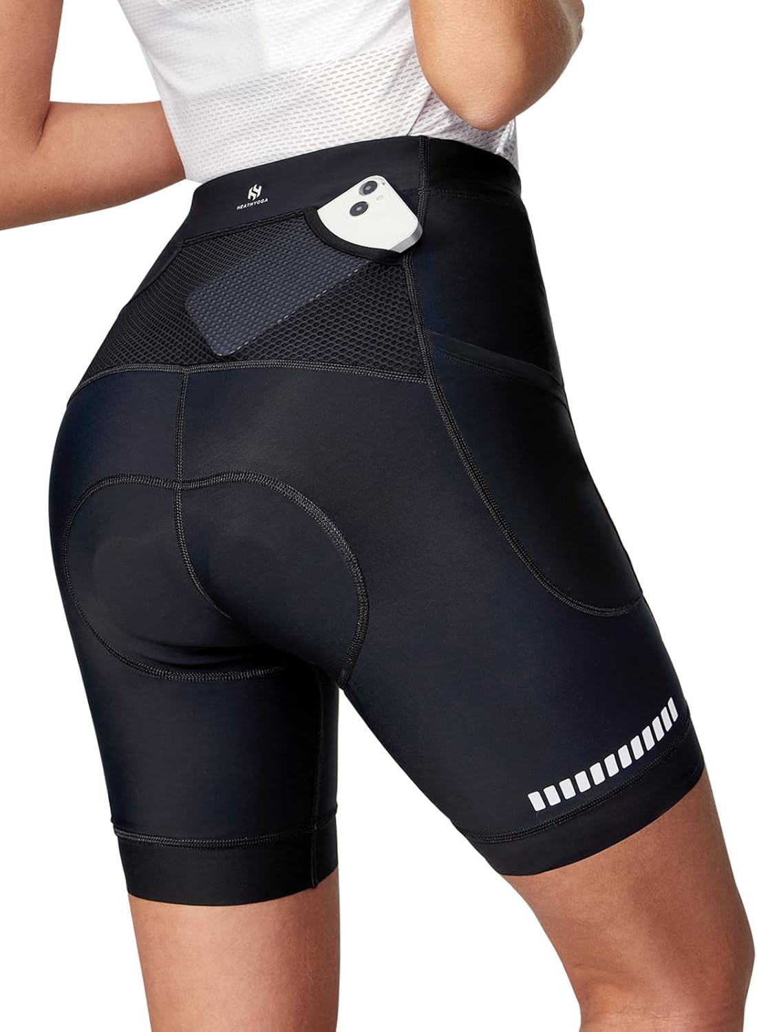 Heathyoga Womens 4D Padded Bike Shorts with Pockets Padding Cycling Shorts Women Bicycle Shorts Biker Biking Shorts ? ? ? ? ?