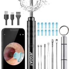 Ear Wax Removal Tool Camera, Ear Cleaner with Camera, 1296P HD Ear Scope, 6 LED Lights and 12 Ear Picks, Earwax Removal with Otoscope, Jet Black ?   ?   ?  ?   ?