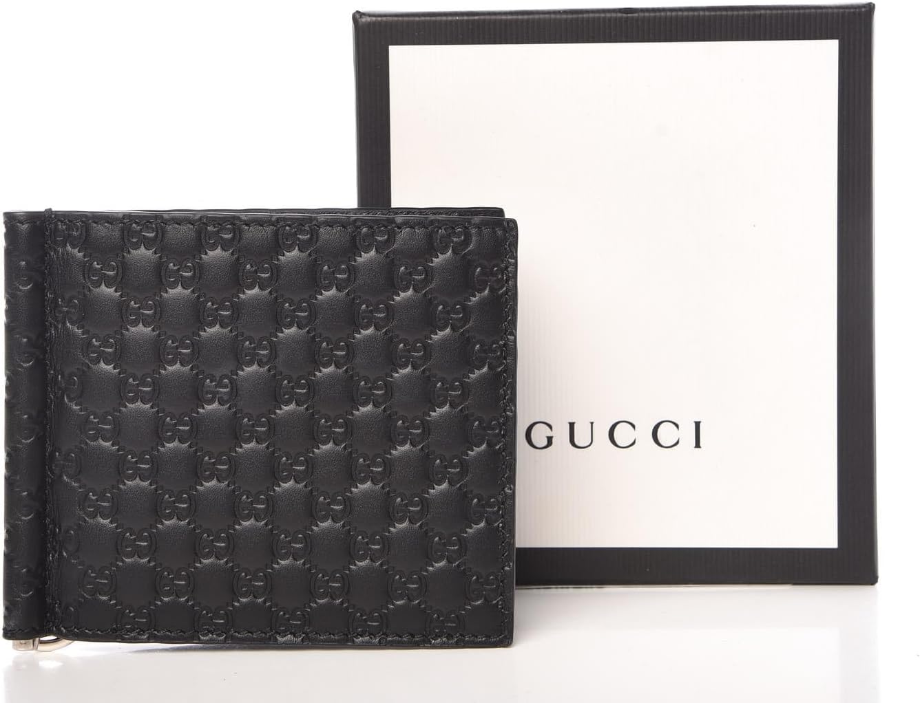 Gucci Unisex Microguccissima GG Black Money Clip Wallet ? ? ? ? ? - Image 5