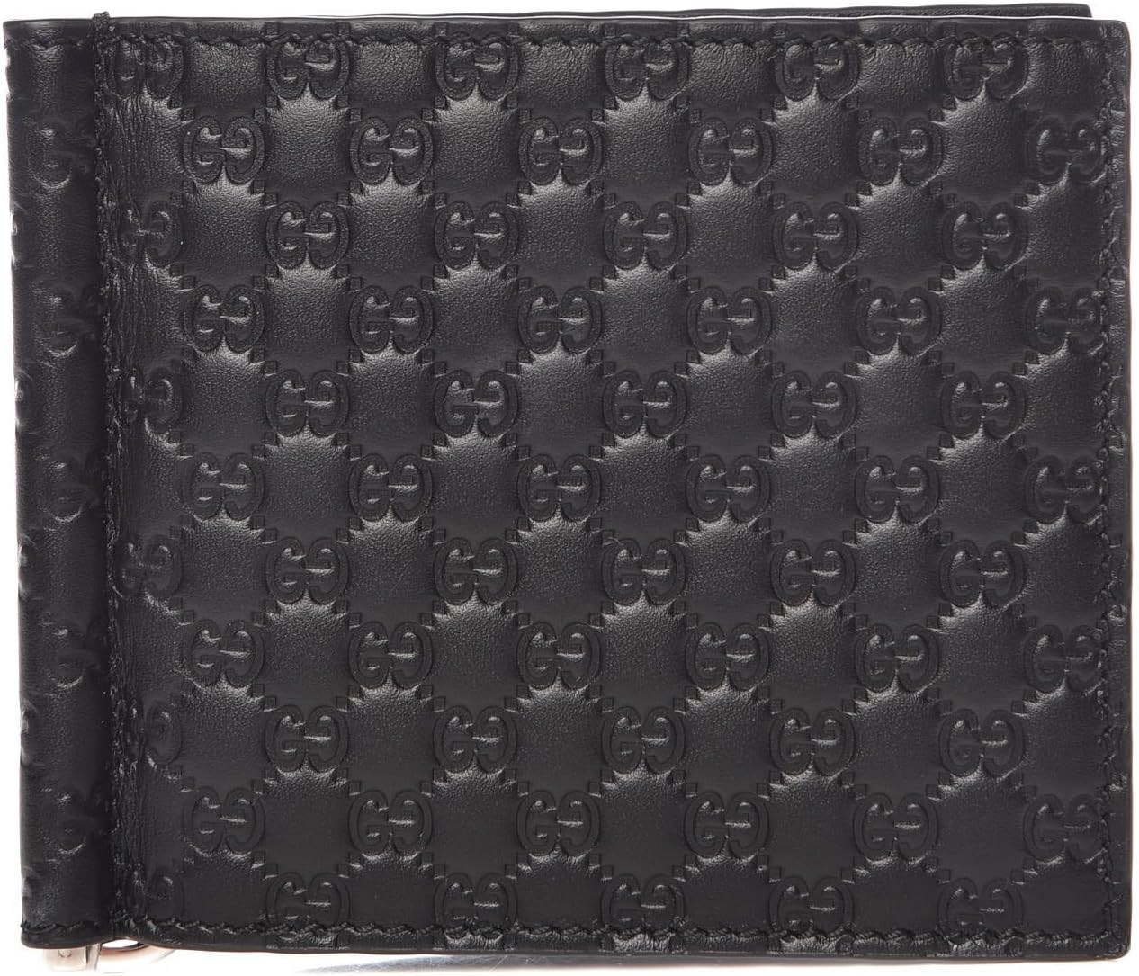 Gucci Unisex Microguccissima GG Black Money Clip Wallet ? ? ? ? ?