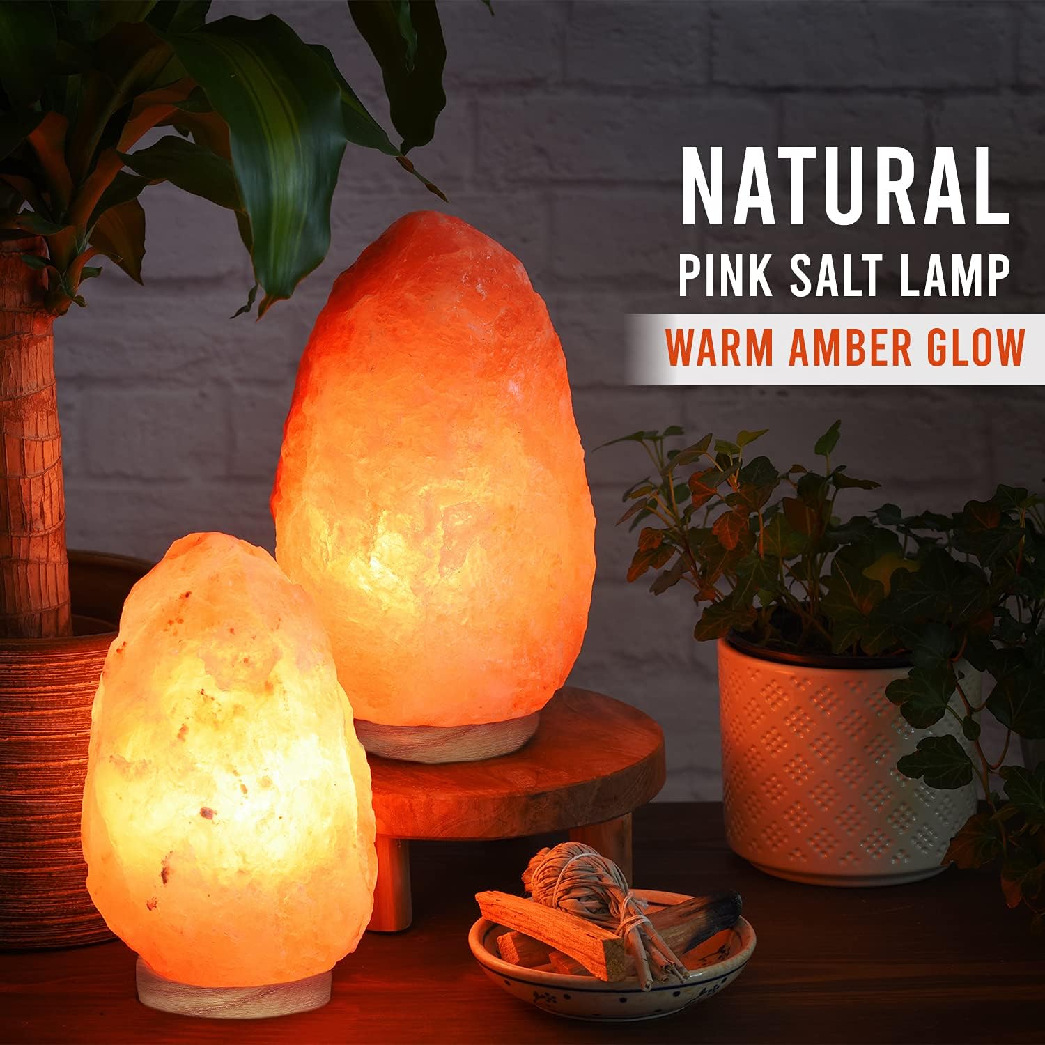 Himalayan Glow Salt Lamp with Dimmer Switch 5-7 lbs ? ? ? ? ? - Image 2